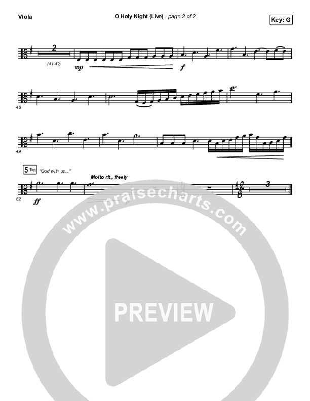 O Holy Night (Live) Viola (Chris Tomlin / CeCe Winans)