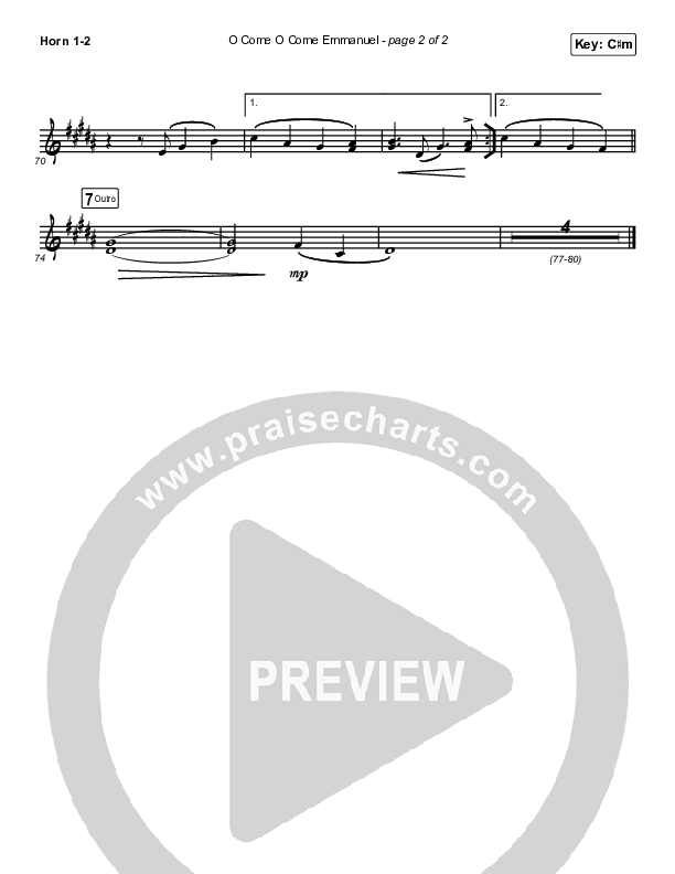 O Come O Come Emmanuel (Live) Brass Pack (Chris Tomlin)