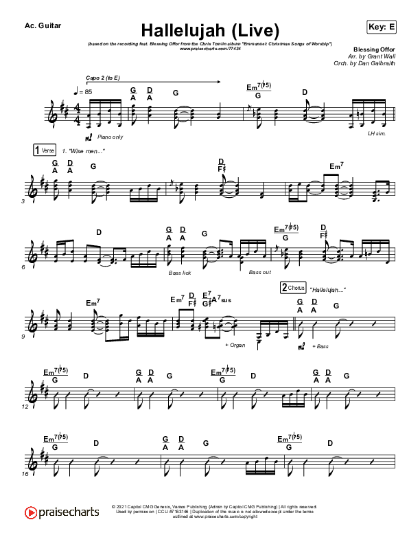 Hallelujah (Live) Acoustic Guitar (Chris Tomlin / Blessing Offor)