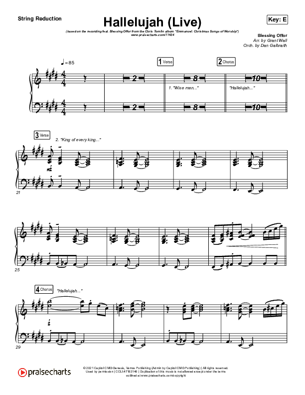 Hallelujah (Live) String Reduction (Chris Tomlin / Blessing Offor)