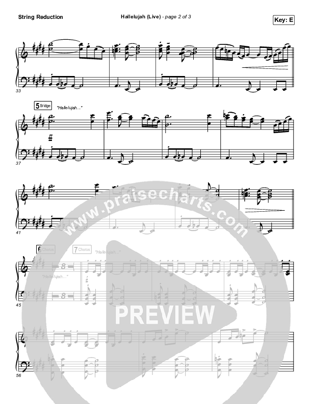 Hallelujah (Live) String Reduction (Chris Tomlin / Blessing Offor)