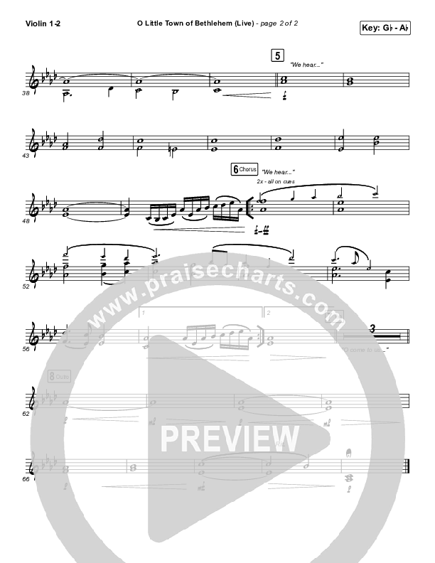 O Little Town Of Bethlehem (Live) String Pack (Chris Tomlin)