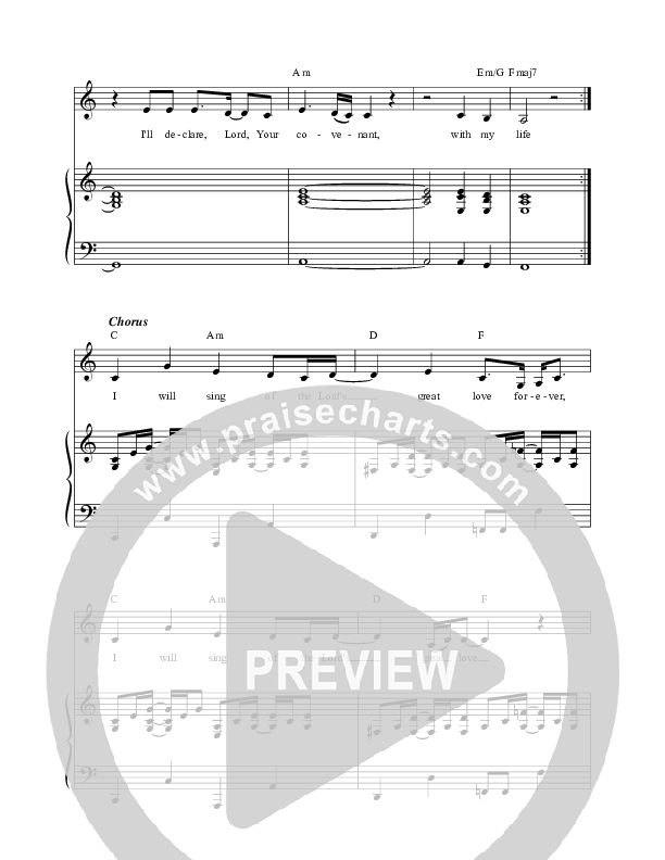 I Will Sing (Canyon Sessions) Lead & Piano (Sandra McCracken)