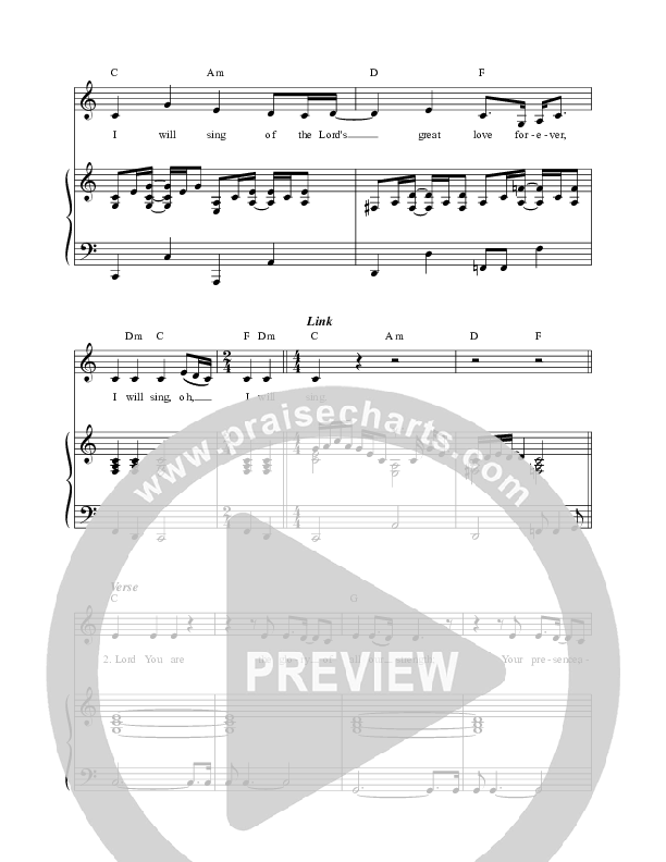 I Will Sing (Canyon Sessions) Lead & Piano (Sandra McCracken)