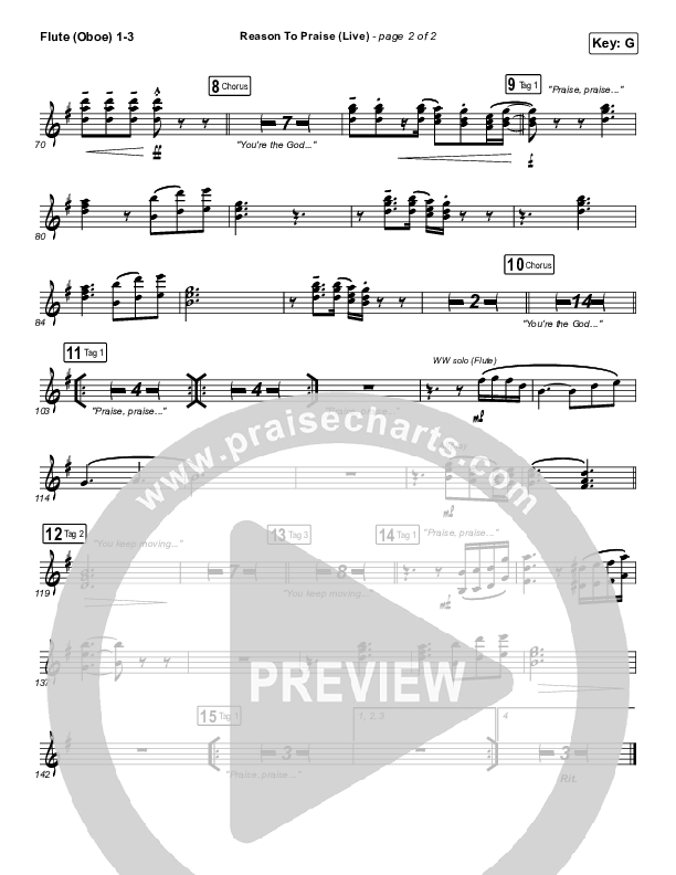 Reason To Praise (Live) Wind Pack (Bethel Music / Cory Asbury / Naomi Raine)