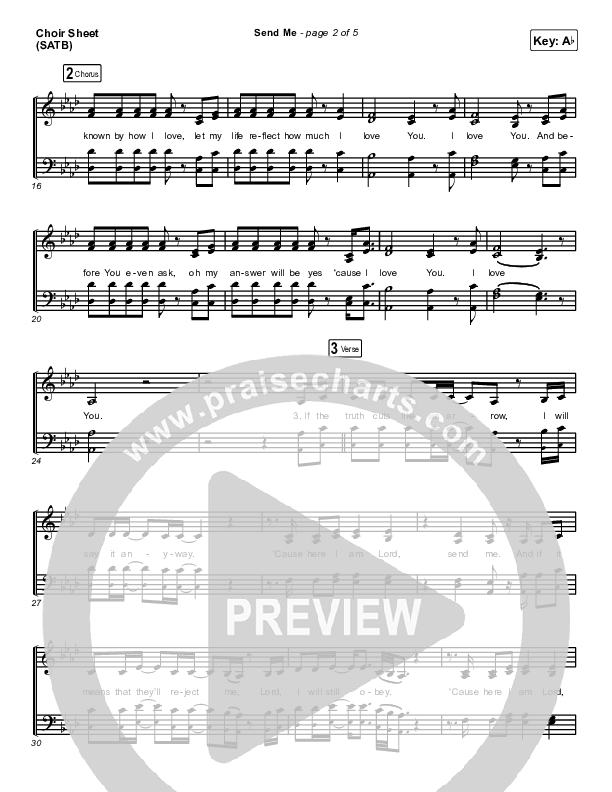 Send Me (Live) Choir Vocals (SATB) (Bethel Music / Jenn Johnson / Chris Quilala)