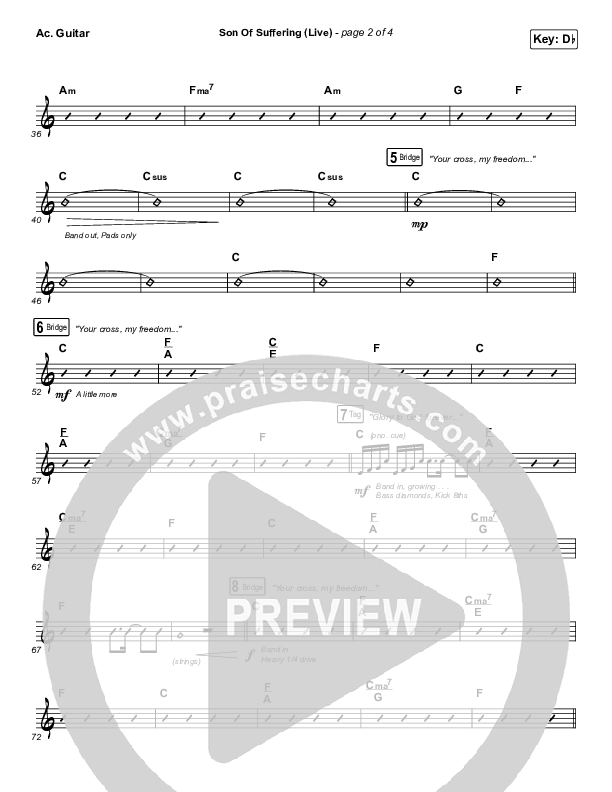 Son Of Suffering (Live) Acoustic Guitar (Bethel Music / David Funk / Matt Redman)