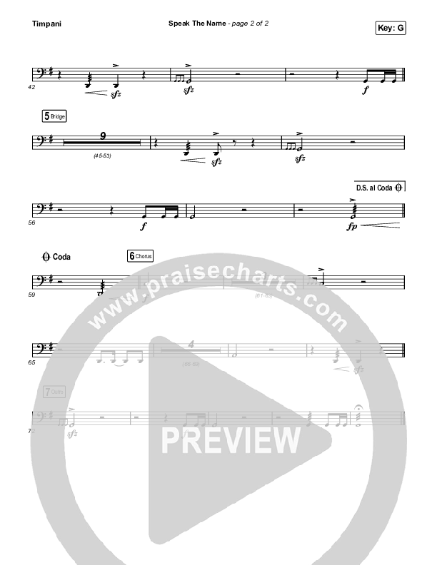 Speak The Name Timpani (Church Of The City / Ileia Sheraé)