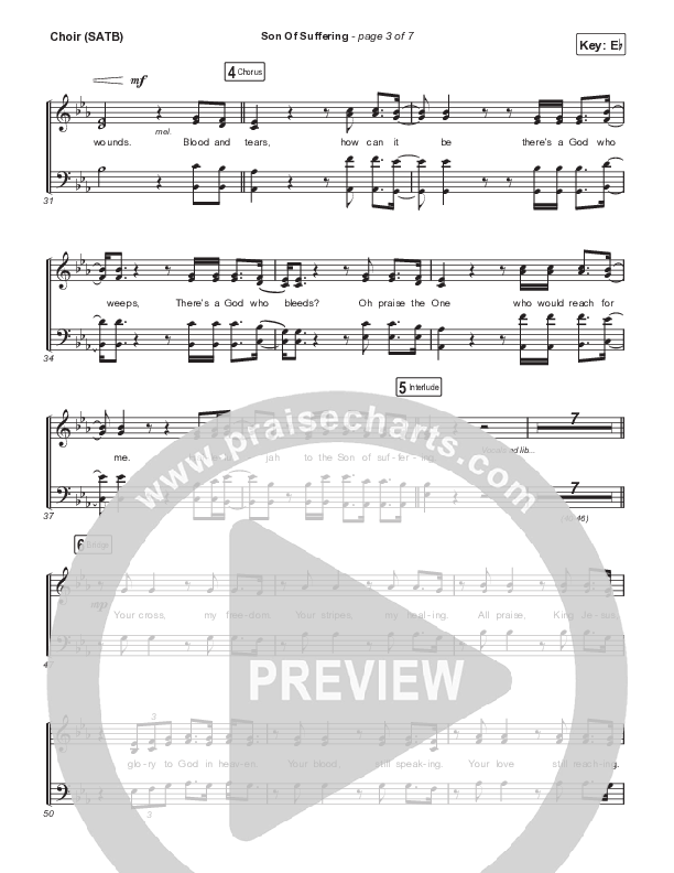 Son Of Suffering Choir Sheet (SATB) (Maverick City Music)