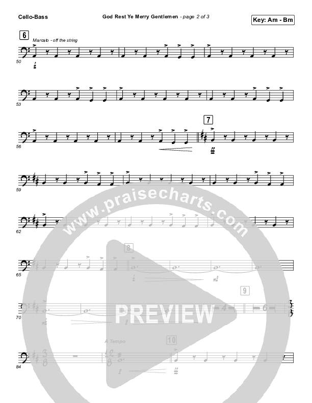 God Rest Ye Merry Gentlemen (Instrumental) Cello/Bass (Tommee Profitt / Tina Guo)