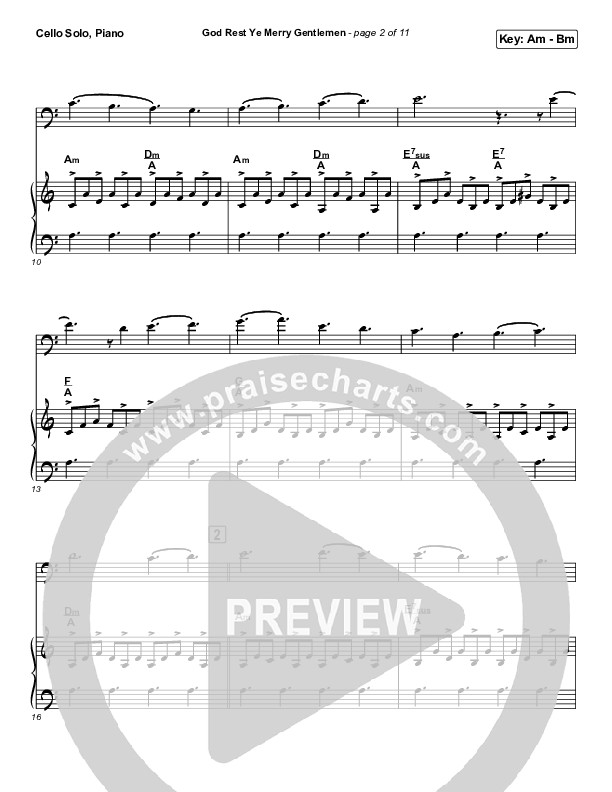 God Rest Ye Merry Gentlemen (Instrumental) Cello Solo Piano (Tommee Profitt / Tina Guo)