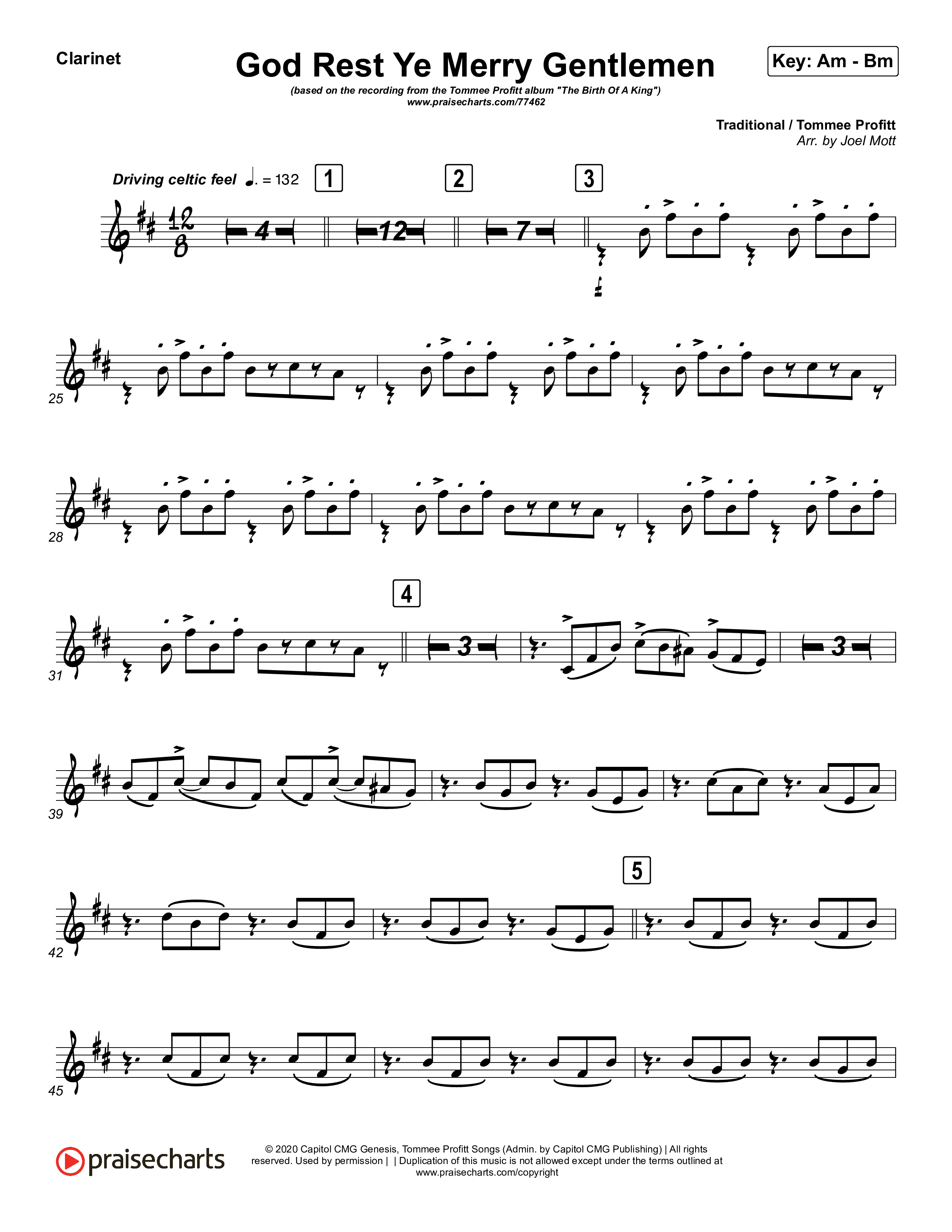 God Rest Ye Merry Gentlemen (Instrumental) Clarinet (Tommee Profitt / Tina Guo)