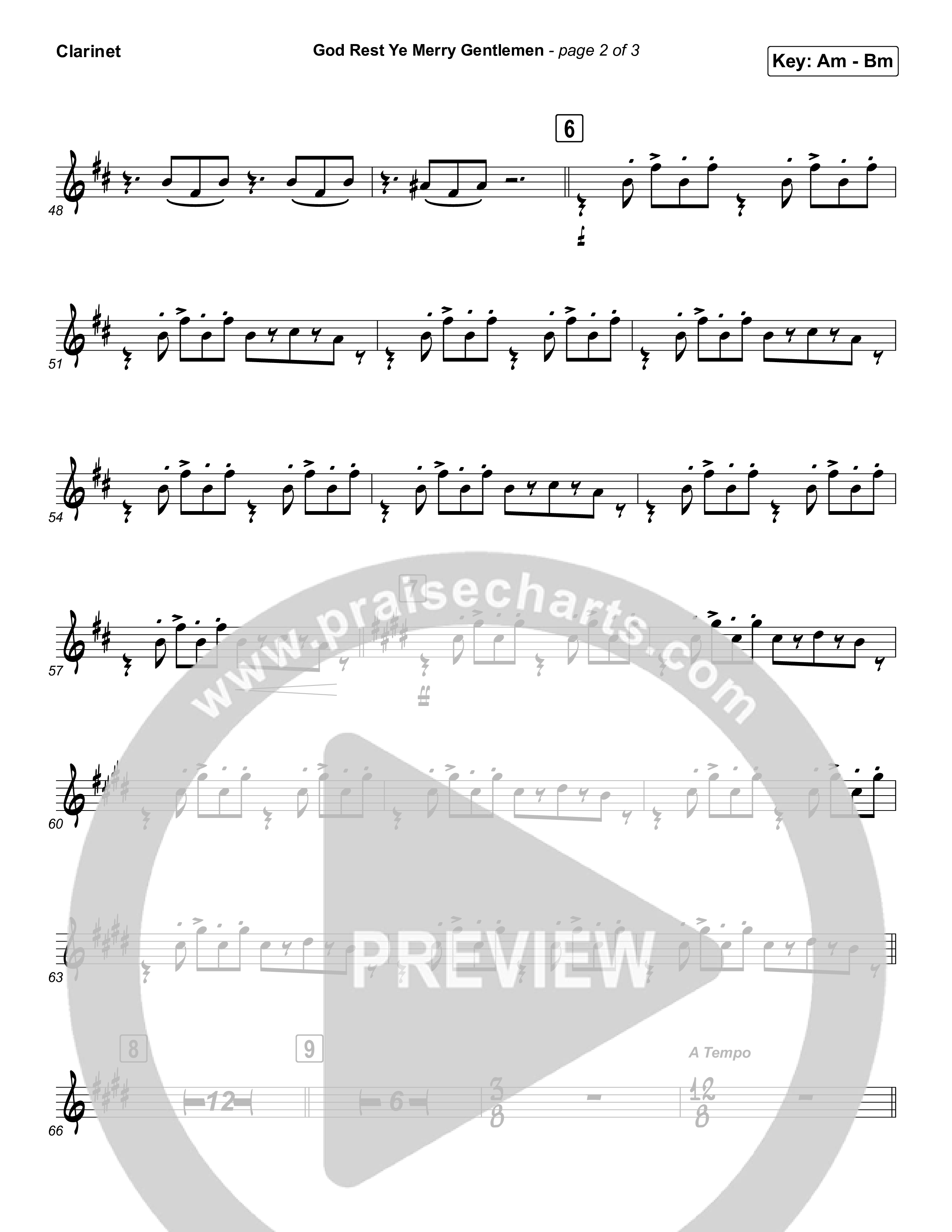 God Rest Ye Merry Gentlemen (Instrumental) Clarinet (Tommee Profitt / Tina Guo)