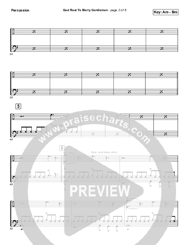 God Rest Ye Merry Gentlemen (Instrumental) Percussion (Tommee Profitt / Tina Guo)