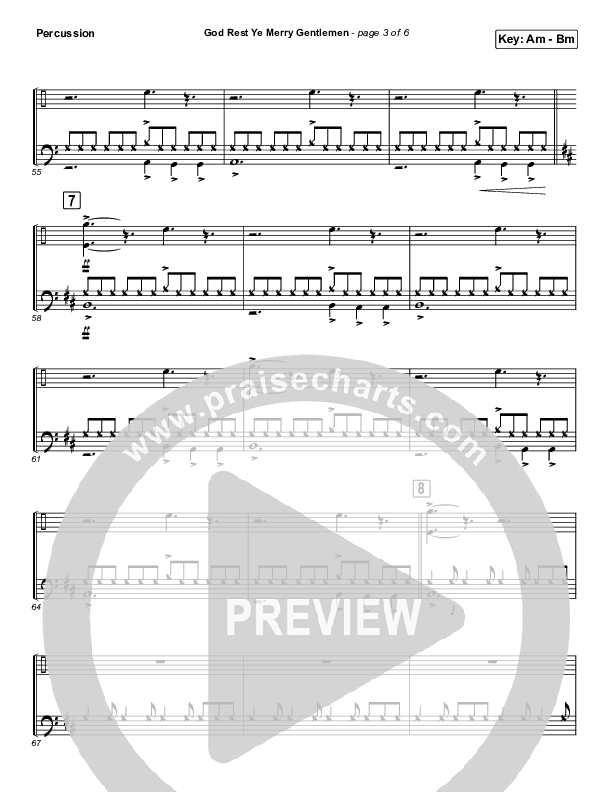 God Rest Ye Merry Gentlemen (Instrumental) Percussion (Tommee Profitt / Tina Guo)