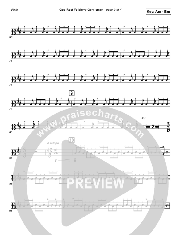 God Rest Ye Merry Gentlemen (Instrumental) Viola (Tommee Profitt / Tina Guo)