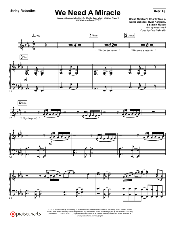 We Need A Miracle String Reduction (Charity Gayle)