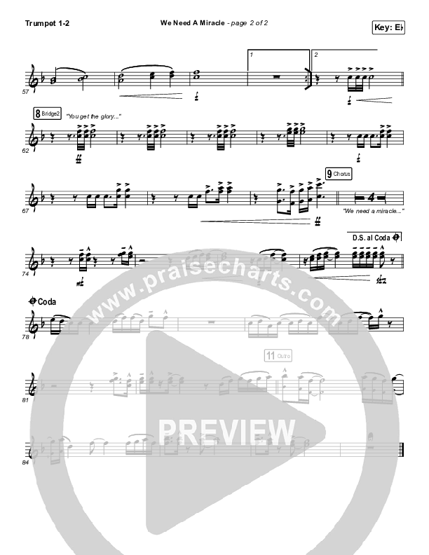 We Need A Miracle Trumpet 1,2 (Charity Gayle)