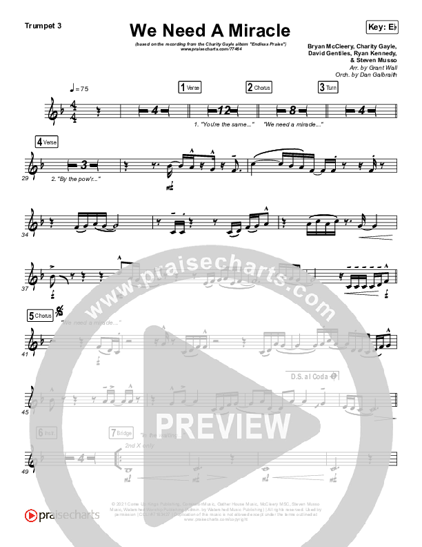 We Need A Miracle Trumpet 3 (Charity Gayle)