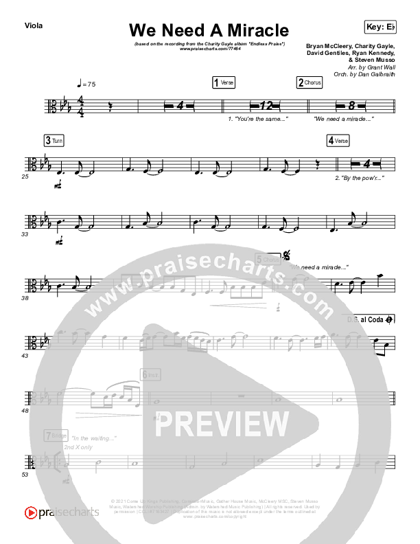 We Need A Miracle Viola (Charity Gayle)