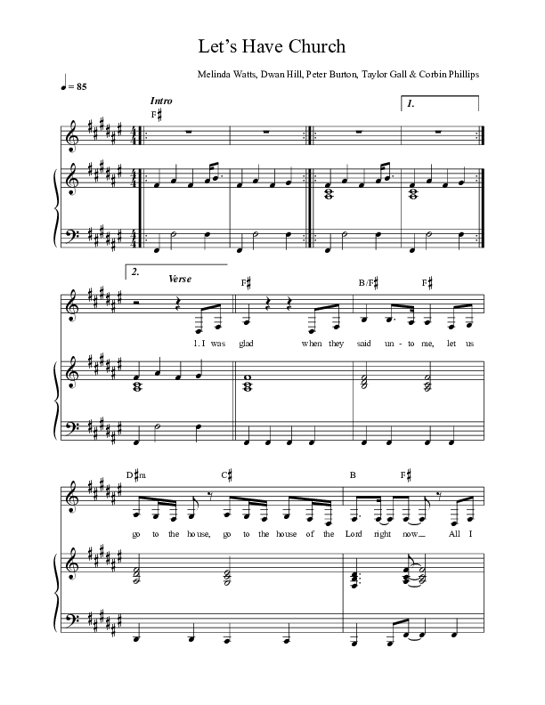 Let's Have Church (Live) Lead & Piano (Thrive Worship)