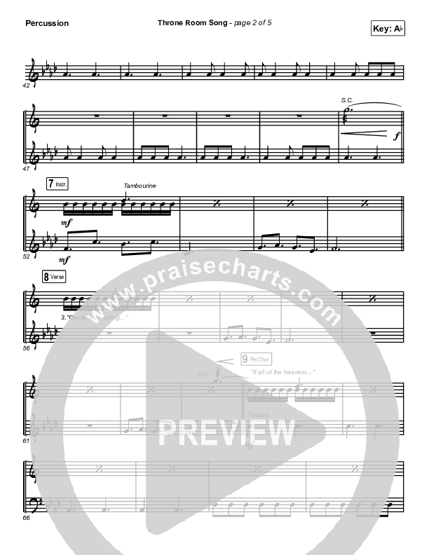 Throne Room Song Percussion (Charity Gayle)