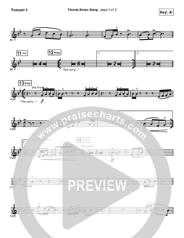 Throne Room Song Trumpet 3 (Charity Gayle)