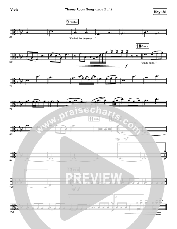 Throne Room Song Viola (Charity Gayle)