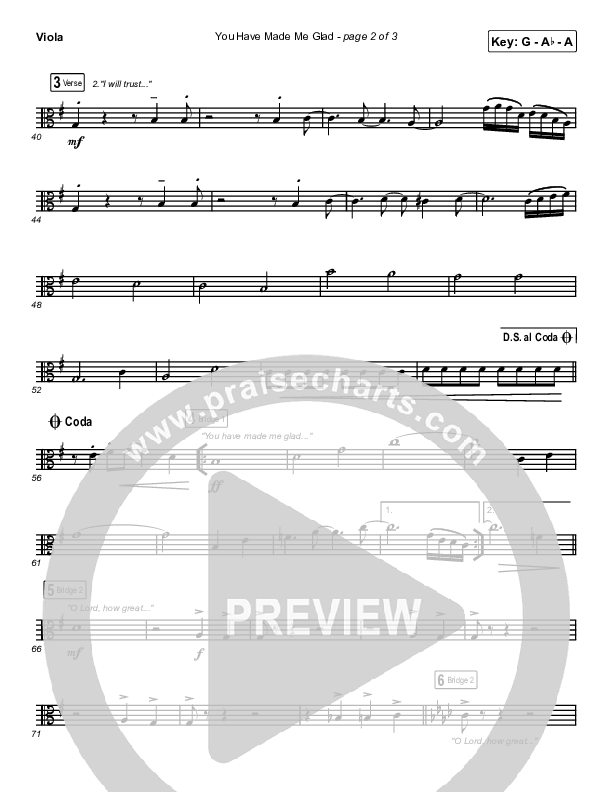 You Have Made Me Glad Viola (Charity Gayle)