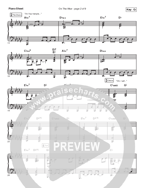 On The Altar Piano Sheet (UPPERROOM)