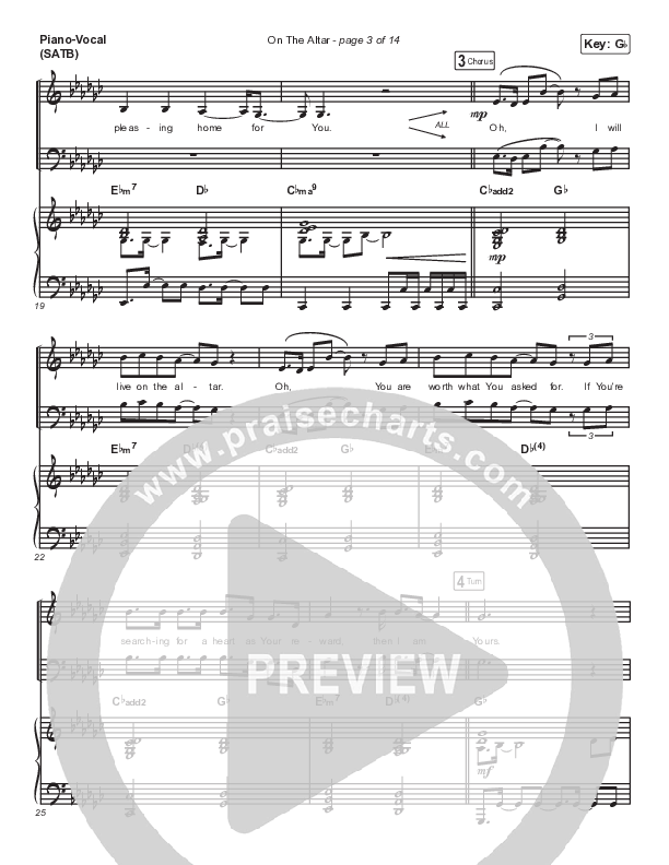 On The Altar Piano/Vocal (SATB) (UPPERROOM)