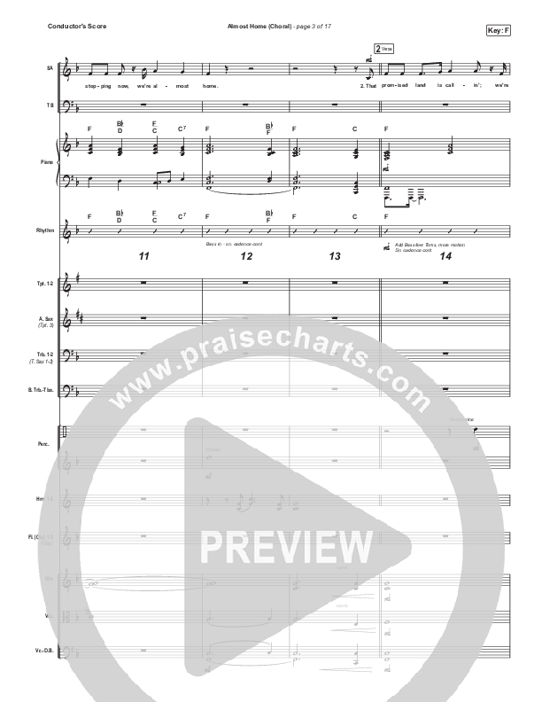 Almost Home (Choral Anthem SATB) Conductor's Score (Matt Boswell / Matt Papa / Arr. Luke Gambill)