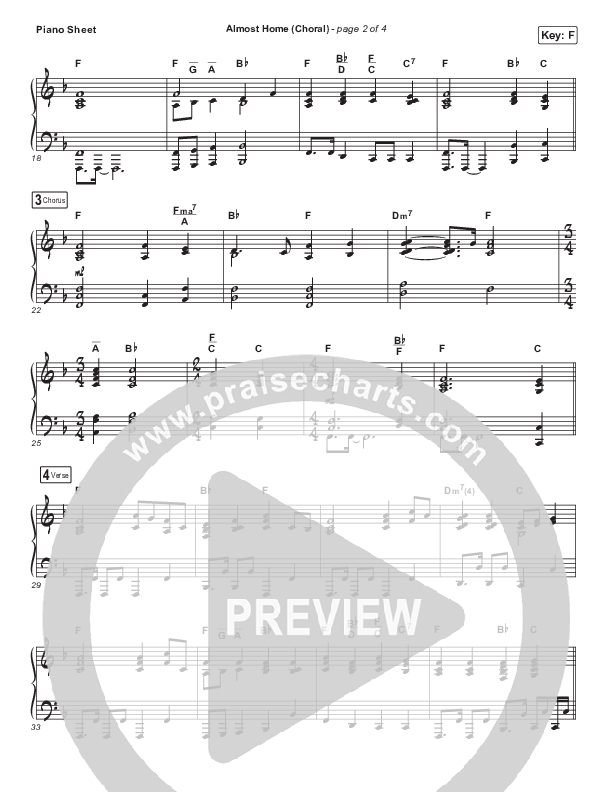 Almost Home (Choral Anthem SATB) Piano Sheet (Matt Boswell / Matt Papa / Arr. Luke Gambill)
