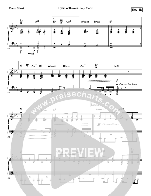 Hymn Of Heaven (Choral Anthem SATB) Piano Sheet (Phil Wickham / Arr. Luke Gambill)