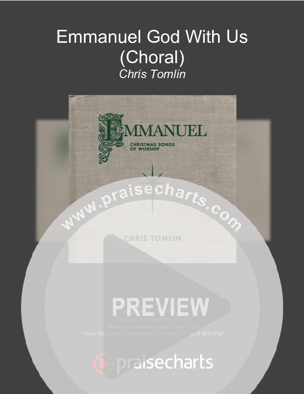 Emmanuel God With Us (Choral Anthem SATB) Cover Sheet (Chris Tomlin / Arr. Luke Gambill)