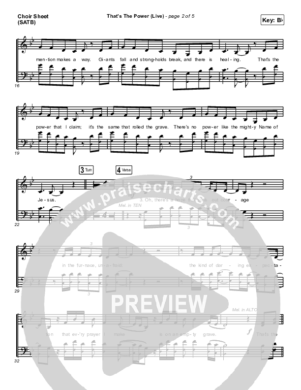 That's The Power (Live) Choir Vocals (SATB) (Hillsong Worship)