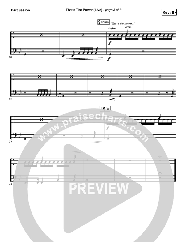 That's The Power (Live) Percussion (Hillsong Worship)