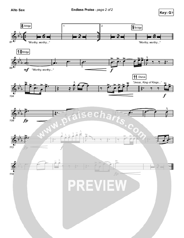 Endless Praise Alto Sax (Charity Gayle)