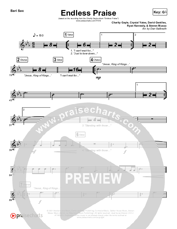 Endless Praise Bari Sax (Charity Gayle)
