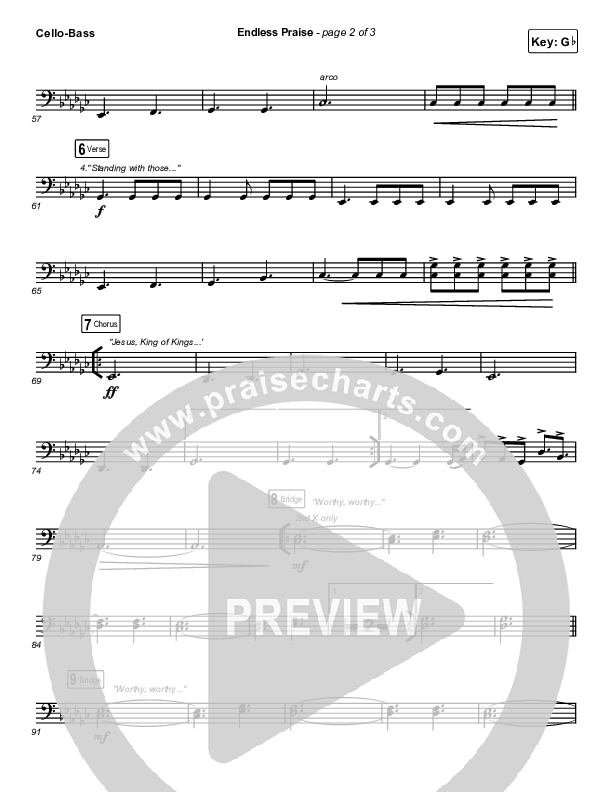 Endless Praise Cello/Bass (Charity Gayle)