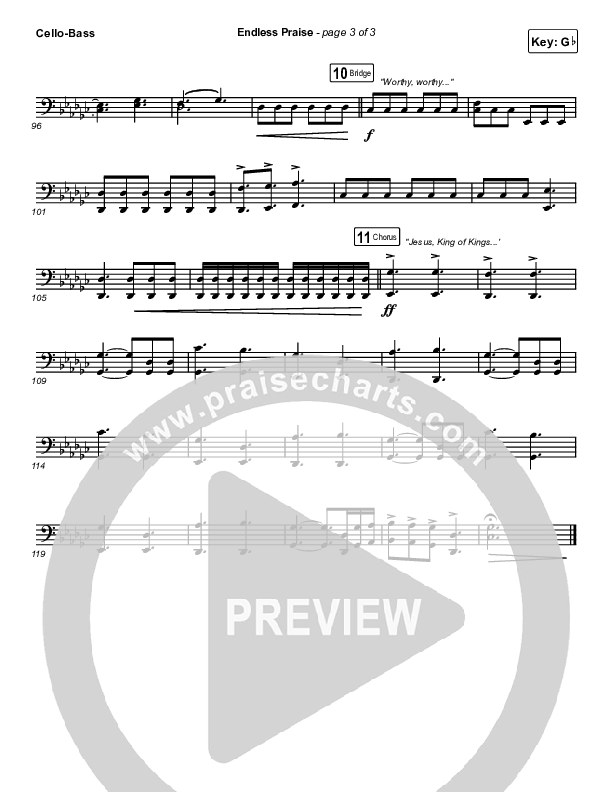 Endless Praise Cello/Bass (Charity Gayle)