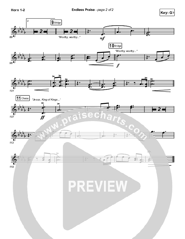 Endless Praise French Horn 1,2 (Charity Gayle)