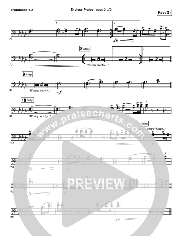 Endless Praise Trombone 1,2 (Charity Gayle)