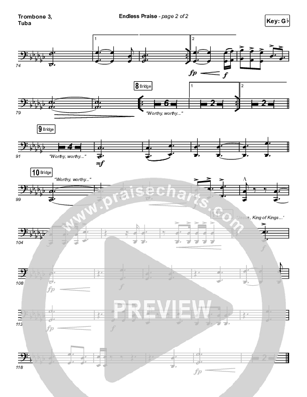 Endless Praise Trombone 3/Tuba (Charity Gayle)