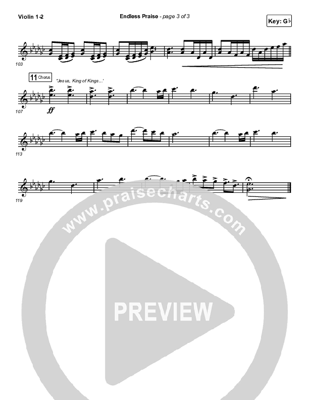 Endless Praise Violin 1,2 (Charity Gayle)