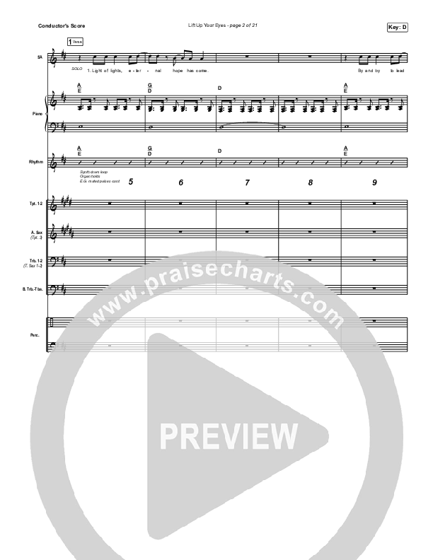 Lift Up Your Eyes Light Orchestration (Danny Gokey)