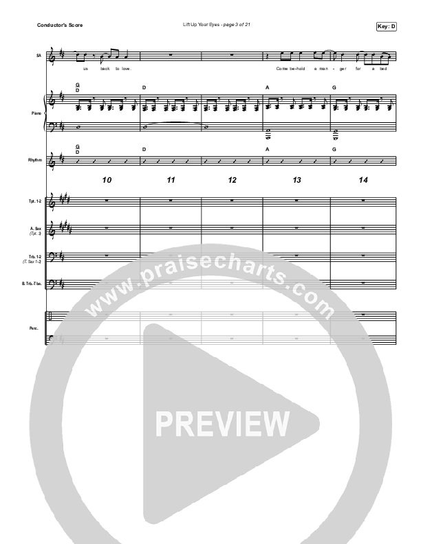 Lift Up Your Eyes Light Orchestration (Danny Gokey)