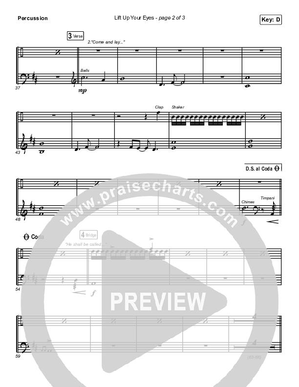 Lift Up Your Eyes Percussion (Danny Gokey)