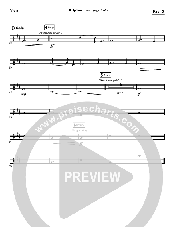 Lift Up Your Eyes Viola (Danny Gokey)