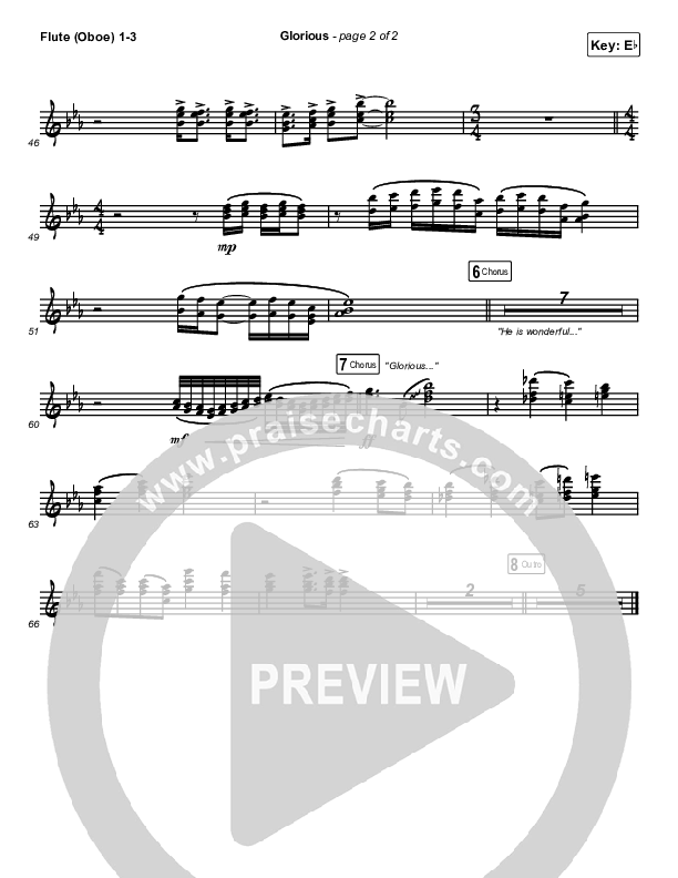 Glorious Flute/Oboe 1/2/3 (We The Kingdom)